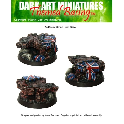 40mm Urban Hero base