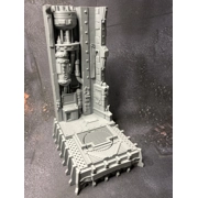 Grimdark Space Hulk Display Plinth: 32mm Hero Base - Tabletop Wargaming