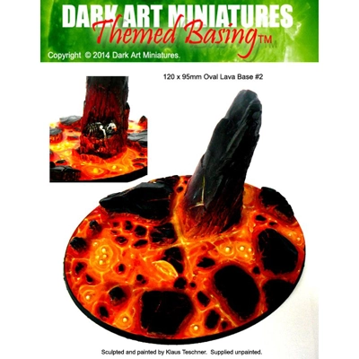 Oval Lava base 120x95mm variant 2