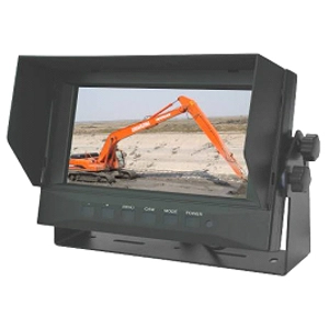 4 Channel, 7" Waterproof, Ruggedized IP69K Monitor for Rear View Camera Systems