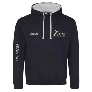 Fins Branded Navy Blue Hoodie