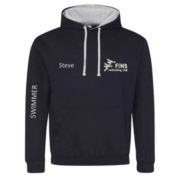 Fins Branded Navy Blue Hoodie
