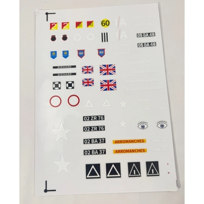 Haya 1/16 Centurion Tank Stickers Decal Transfer