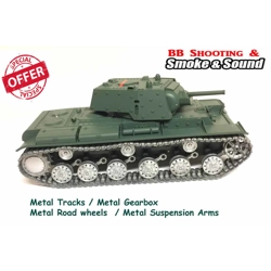 Heng Long Russian KV1 rc Tank 1/16 PRO with Metal Road Whe..