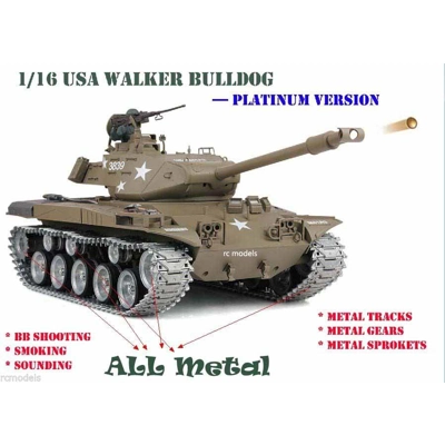 Heng Long M41A3 Walker Bulldog Radio Remote Control RC Tank -- Platinum