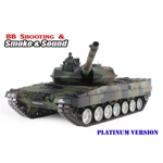 Heng Long Leopard 2A6 RC Tank 6.0S NATO Camouflage 2.4G 6.0V BB Smoke -- Platinum 1/16