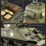 Heng Long 1/16 Pro Radio Control TANK M4A3 Sherman 7.0v Barrel Recoil -- BB Smoke Sound & IR Battle