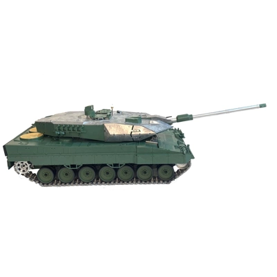 Heng Long Leopard 2A6 with Taigen Metal Turret BB shooting smoking 1/16