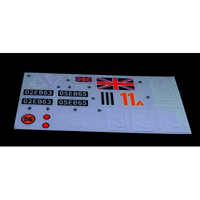 Haya Chieftain 1/16 Transfer Sticker Decals