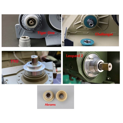 Heng Long Challenger Leopard 2A6 Tiger One T90 Abrams Driving Wheel Shaft Bearings