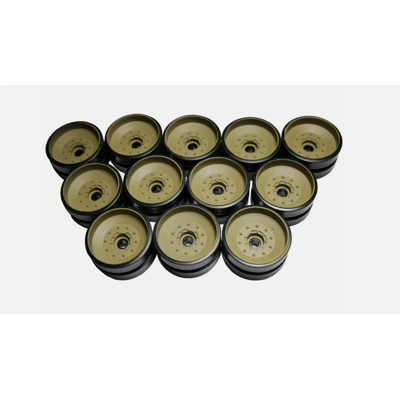 heng long 1/16 Challenger II Plastic Road Wheels x 12