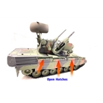 Haya 1/16 Flakpanzer Gepard Cannon Smoking & Flashing RTR