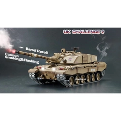 Special Edition British Challenger II Cannon Smoking & Fla..
