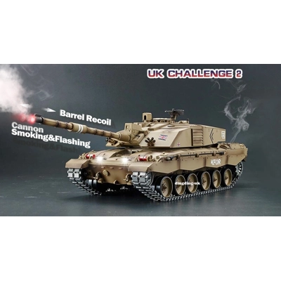 Special Edition British Challenger II Cannon Smoking & Flashing
