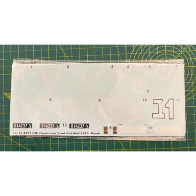 1/16 Centurion Decal Sticker " Alef " 1973