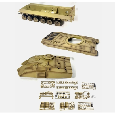 Heng Long Challenger 2 Accessory Parts Deck Chassis Upper Hull Tracks Drives