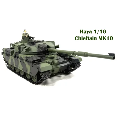 1/16 RC Tank Model Chieftain MK10 Barrel Smoking / Barrel Recoil / 360° Turret Ultimate Edition