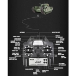 Radio Remote Control RC 1/16 Churchill Main Battle Tank PLATINUM