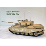 Haya 1/16 RC Tank Centurion IDF Alef 1973 Shot Kal Tank Model RTR -- Vally Of Tears