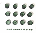 Haya 1/16 Centurion Chieftain Metal Road Wheels with Rubber Tyres