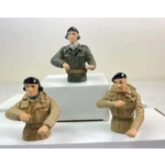 Haya 1/16 British USA Tank Figure Crew Brown Pixie Suit Khaki Dress A/B/C Types Or Unpainted