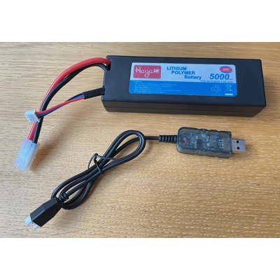 Upgrad Haya 5000 Mah 7.4V 50C Hard Case Lipo Battery Tamiya Plug for RC Cars Tanks