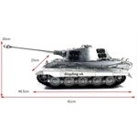 Mato RTR RC Tank 100% Metal 1/16 German King Tiger Infra Red Barrel Recoil or BB
