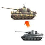 German 507 502 SS Heavy Panzer Division RTR RC Tank 100% Metal 1/16 King Tiger