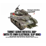 M5A1 1/16 2.4G RC Tank Sound Recoil Shooting Simulated Vehicles Models