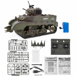 M5A1 1/16 2.4G RC Tank Sound Recoil Shooting Simulated Vehicles Models