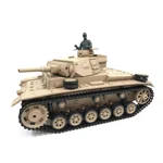 heng long 2.4G Tauch Panzer III H Type RC Battle Tank BB Shooting Smoke, Sound