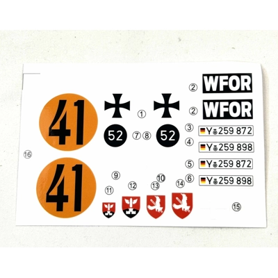 Haya 1/16 Gepard Sticker Decal