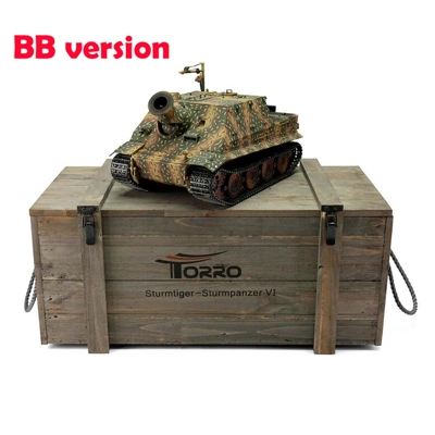 Torro Sturmtiger Camo Metal Version Wooden Box BB Shooting