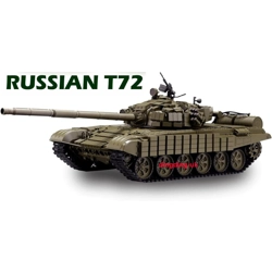 Heng Long Russian T72 RC tank 1/16 BB shoot / Smoke / Soun..