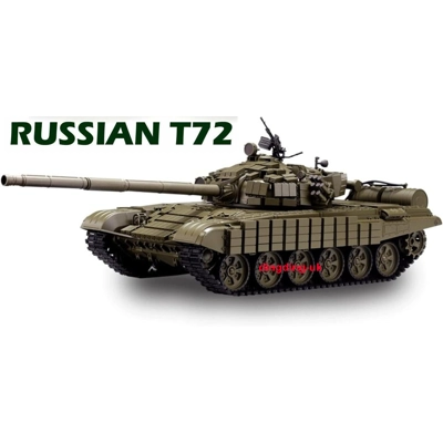 Heng Long Russian T72 RC tank 1/16 BB shoot / Smoke / Sound & IR Battle 7.0