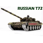 Heng Long Russian T72 RC tank 1/16 BB shoot / Smoke / Sound & IR Battle PLATINUM