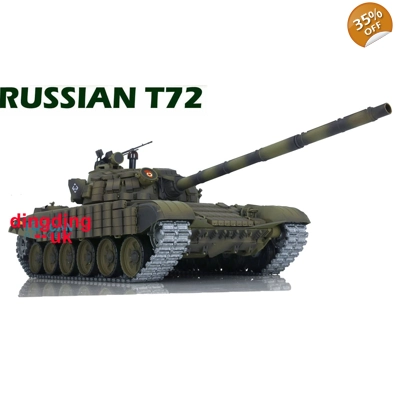 Heng Long Russian T72 RC tank 1/16 BB shoot / Smoke / Sound & IR Battle 7.0 Version Pro Version