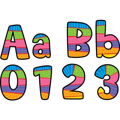 Poppin' Patterns 4" Playful Patterns Designer Letters