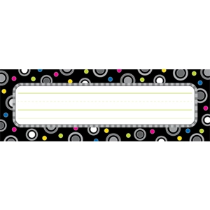 Polka Dot Party Name Plates