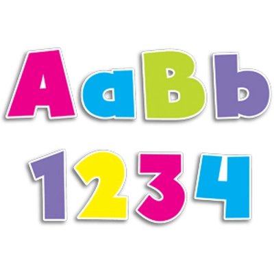 Bold Brights 4" Designer Letters