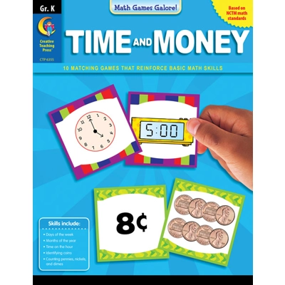 Math Games Galore: Time and Money, Gr. K