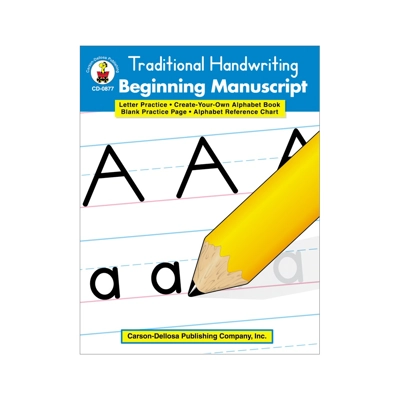 Traditional Handwriting: Beginning Manuscript Resource Book