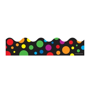Big Rainbow Dots Scalloped B..