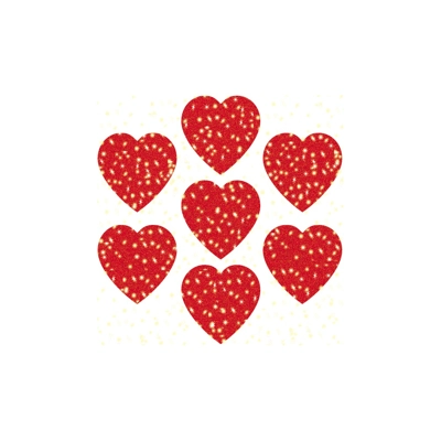 Red Hearts Dazzle™ Stickers