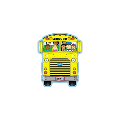 School Bus Two-Sided Decoration
