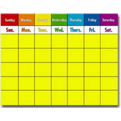 Colorful Calendar Chartlet
