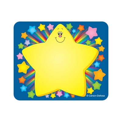 Rainbow Star Name Tags