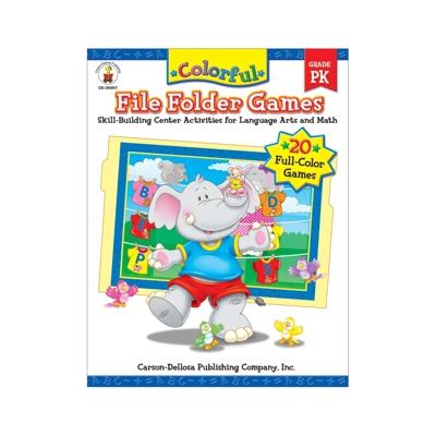 Colorful File Folder Games File Folder Game Gr. PreK