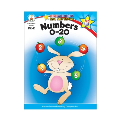 Numbers 0-20 Workbook Gr. PreK–K