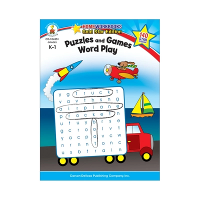 Puzzles and Games: Word Play Workbook Gr. K–1